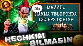 ⚡120 FPS QILISH // TELEFONNI PUBGDA QOTMAYDIGAN QILISH 2024 // PUBG MOBILE