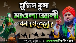 মুশকিল কুসা মাওলা আলী বলা হয় কেনো।#মাওলানা_আমিনুদ্দিন_ওয়াজ #aminuddin_waz #islamic #video #waz