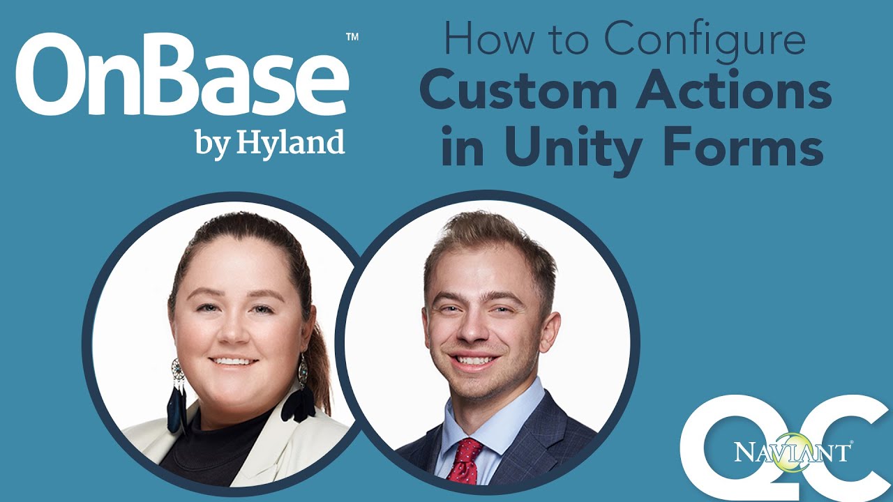 How To Configure Custom Actions In Onbase Unity Forms Youtube