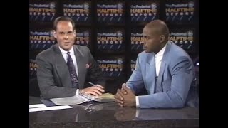 Charles Barkley Kicking It with Ernie Johnson in 1992