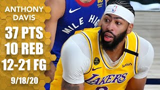 Anthony Davis takes over Game 1 of WCF with 37 points in Nuggets vs. Lakers | 2020 NBA Playoffs