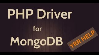 PHP Driver Setup for MongoDB