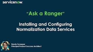 Installing and Configuring Normalization Data Services
