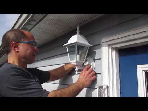 How to replace an outside light How to replace an outside light