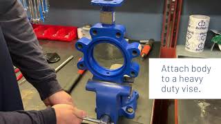 DelVal HOW TO - change a seat and disc on a resilient seated butterfly valve