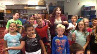 "Everybody Here Has A Bucket" - Motions to Red Grammer's song