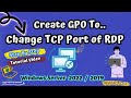 How to Change TCP Port Number in the Remote Desktop | Windows Server 2019 / 2022