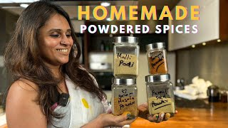 Homemade powdered spices | masala powder  | kitchen tales by Neethu