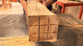 Extremely Ingenious Techniques Woodworking Workers || Giant Wooden Joints Woodworking Furniture