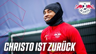 Christo Nkunku is back with the team! | RB Leipzig Training