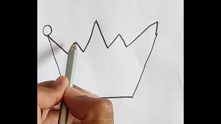 How To Draw a Crown | Easy Drawing for beginners and kids