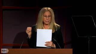 Watch Barbra Streisand’s lecture at NIH about the importance of gender equity in science and health