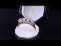 diamond trilogy ring 18ct gold 3.17ct of diamond