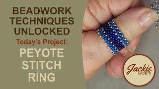 Peyote Stitch Ring Tutorial Easy Beading Project