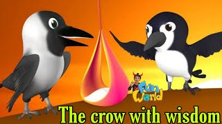 The crow with wisdom | best bedtime stories for kids | moral stories for kids  | ritisha fun world