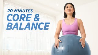 Transform Your Core: 20 Min Pilates Abs & Balance Ball Workout for Beginners