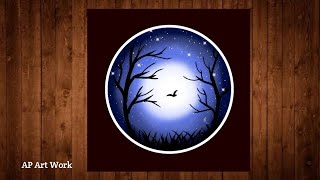 Moon Light Night Digital Painting | AP Art Work