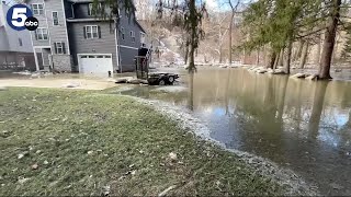 RAW: Ice jams flood Willoughby Hills