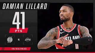 DAME TIME‼ Damian Lillard's 41 PTS leads Trail Blazers to comeback victory over Lakers 🤯