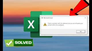 [100% Solved] Microsoft Excel There's a Problem with the Clipboard Error! | Excel Tech \u0026 Tricks