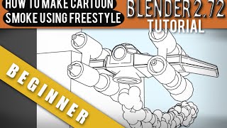 How To Make Cartoon Smoke Using Freestyle In Blender 2.72b