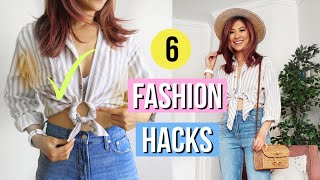 6 Fashion Hacks YOU Must Try! Make Old Clothes LOOK New!