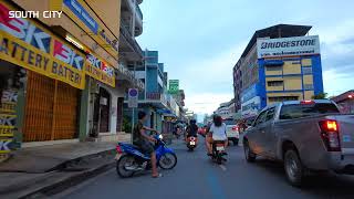 [4K]ขับรถชมเมืองหาดใหญ่ยามเย็น//Hat Yai, Songkhla, Thailand