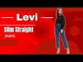 Women Fashion 2022 | Levi Slim Straight Jeans for Women