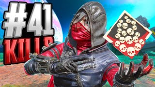 INSANE Wraith 41 KILLS and 7,400 Damage in TWO Games Apex Legends Gameplay