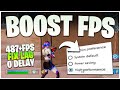 How To BOOST FPS & 0 DELAY Fortnite Chapter 4 Season 3! (Reduce Input Lag & Fix Lag)