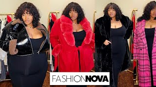 Fashion Nova Curve Winter Coats Try On Haul | Victoria Lashay