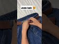 Jeans Belt Hack🤌🏻😉l Fashion hack l #tutorial #shorts #foryou #youtube #hack