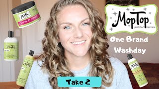 MopTop One Brand Wash Day (2A, 2B, 2C Hair) Take 2