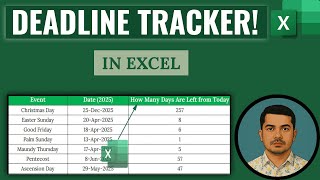 How Many Days Left? Use This Excel Formula to Track Any Deadline!