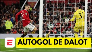 AUTOGOL de Diogo Dalot y el Aston Villa se pone 2-1 sobre el Manchester United | Carabao Cup