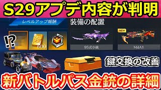 【荒野行動】S29以降の神アプデ判明‼新バトルパス報酬の金銃＆銃器の改善点！他チームと鍵交換廃止の検討・射撃場でスキン変更etc...最新情報・一部実装日未定（バーチャルYouTuber）