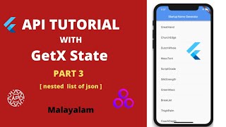 Flutter API nested list of json with Getx | malayalam | code with ashok