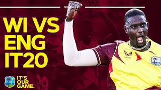 Holder Takes 4-7 & King Scores Half-Century IN FULL | West Indies v England 1st IT20 2022