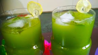 Mint Lemonade Recipe-Refreshing Nimbu Pudina Sharbat- Lemonade Indian Style