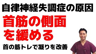 自律神経失調症の原因となっている【首の側面】を根本的に緩める方法