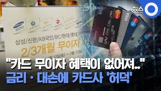 금리·대손에 카드사 '허덕'…1분기 실적↓ / OBS 뉴스