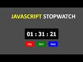 How to make a Stopwatch using HTML CSS and JavaScript. #html #css #javascript #coding