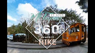 Downhill hiking Central stairway of Taipingshan Villa, Taiwan - 360 VR Virtual Nature 台灣 太平山 360 VR