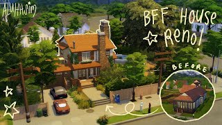 watch me make the ugly BFF house pretty!🎒🎾🎮the sims 4: speed build w/commentary