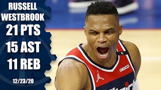 Russell Westbrook records triple-double in Wizards debut [HIGHLIGHTS] | NBA on ESPN