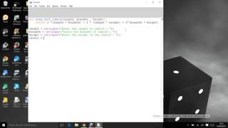 Python Programming Surface area of cuboid