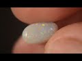 genuine australian multicolor 1.7 carat white opal by biroopal.com