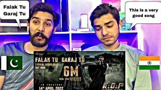 Falak Tu Garaj Tu Lyrical (Hindi) | KGF Chapter 2 | Rocking Star Yash | (pakistani boy’s reaction)