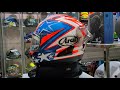 spoiler GP Pad Arai dan spoiler mulut Arai rx7x after market || Toko Helm Bogor