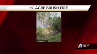 Brush fire 15 acres wide reported in Hendersonville, North Carolina, firefighters say